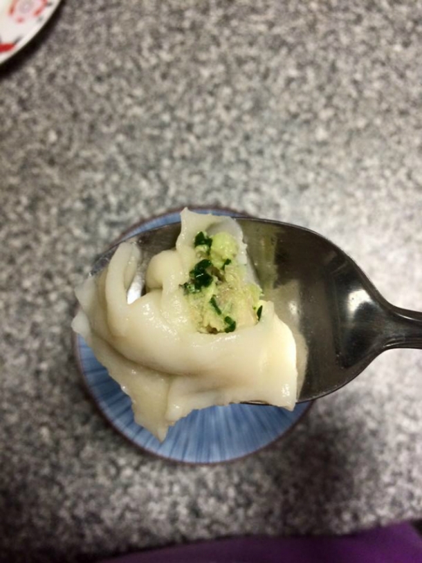 今日辅食-鸡肉鲜虾云吞,蒸鱼蝴蝶面,南瓜糕,蔬